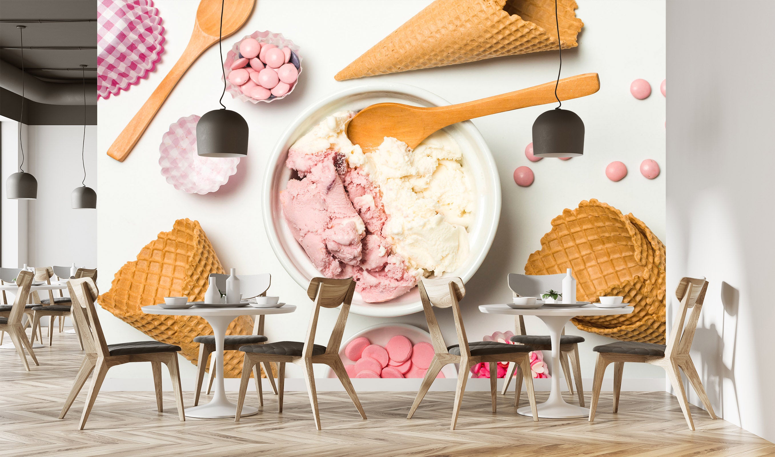 3D Ice Cream 1410 Wall Murals