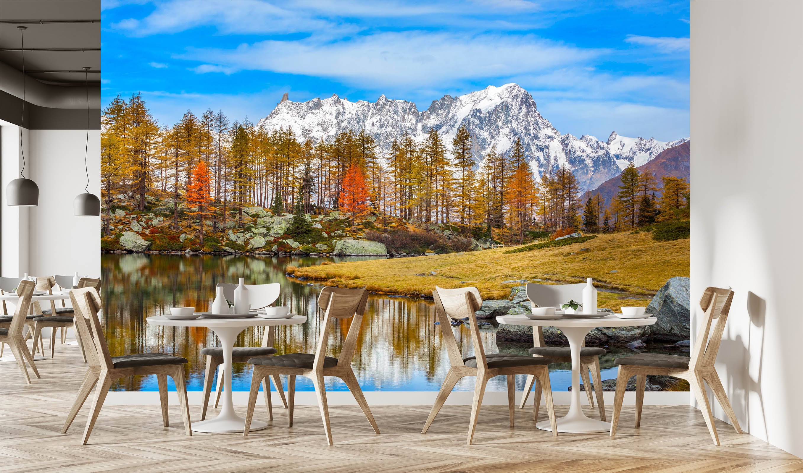 3D Forest Lake 1408 Marco Carmassi Wall Mural Wall Murals