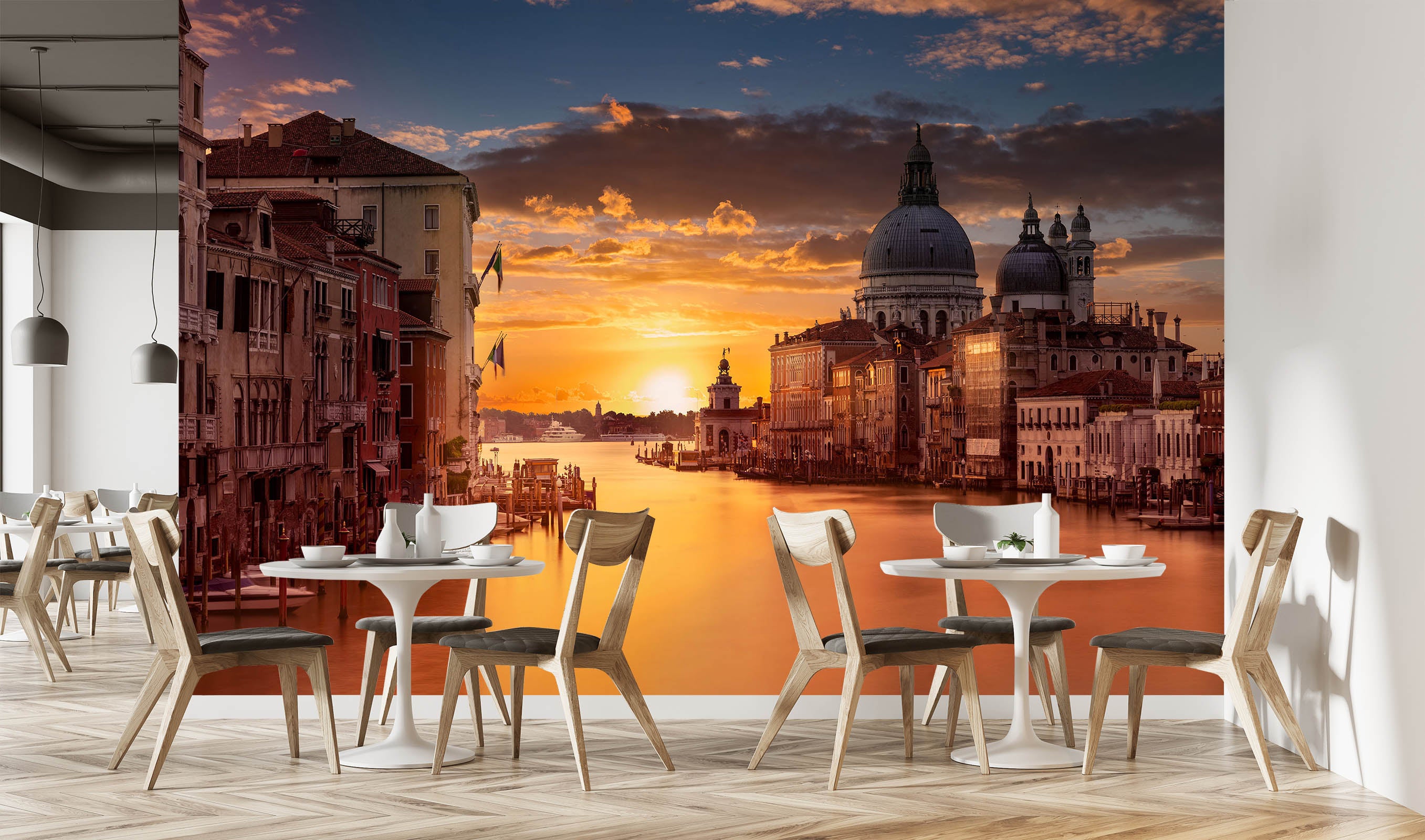 3D River At Dusk 1404 Marco Carmassi Wall Mural Wall Murals