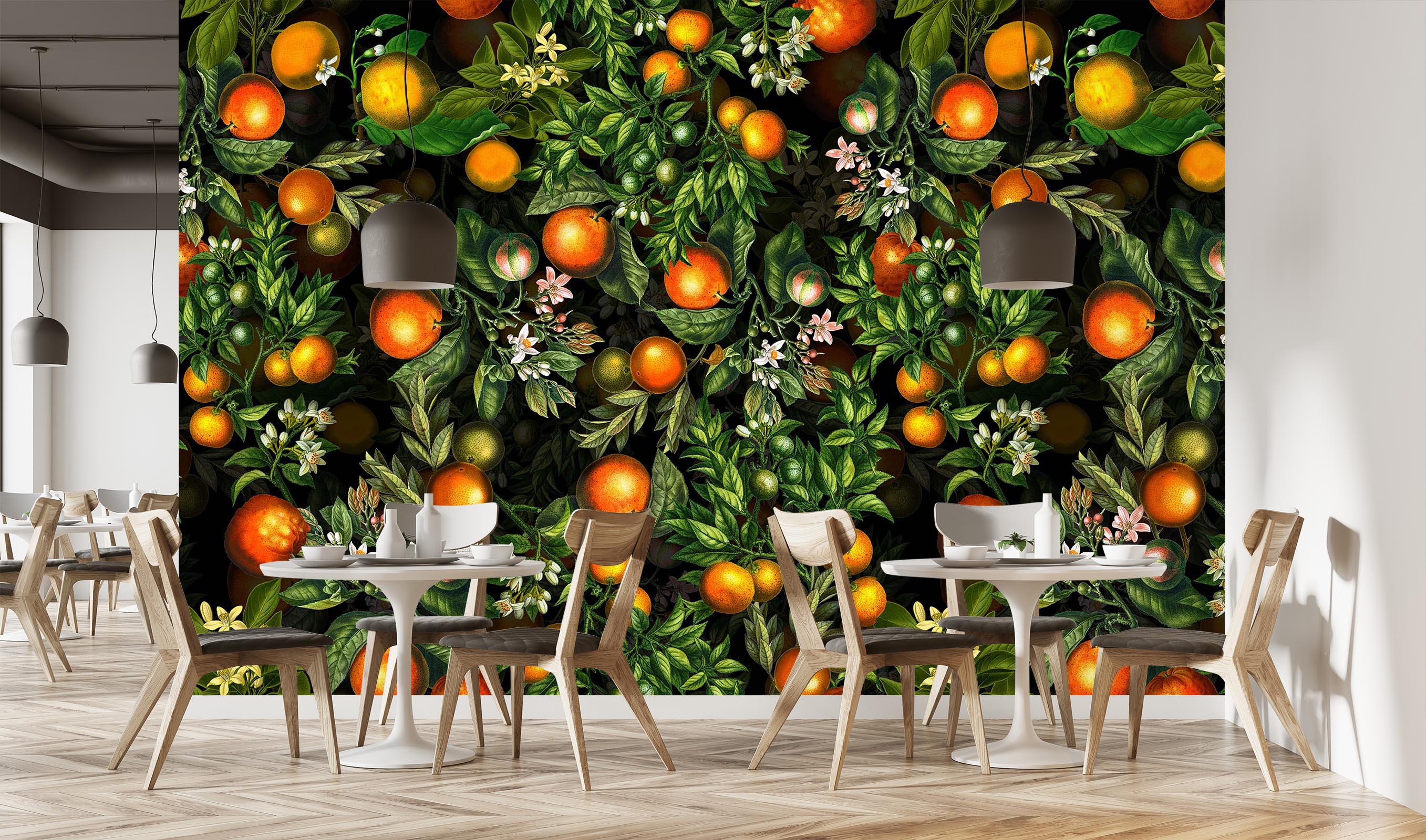 3D Orange Orchard 106 Uta Naumann Wall Mural Wall Murals