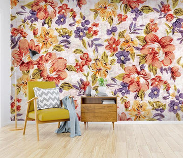 3D Covered With Flowers 034 Wallpaper AJ Wallpaper 