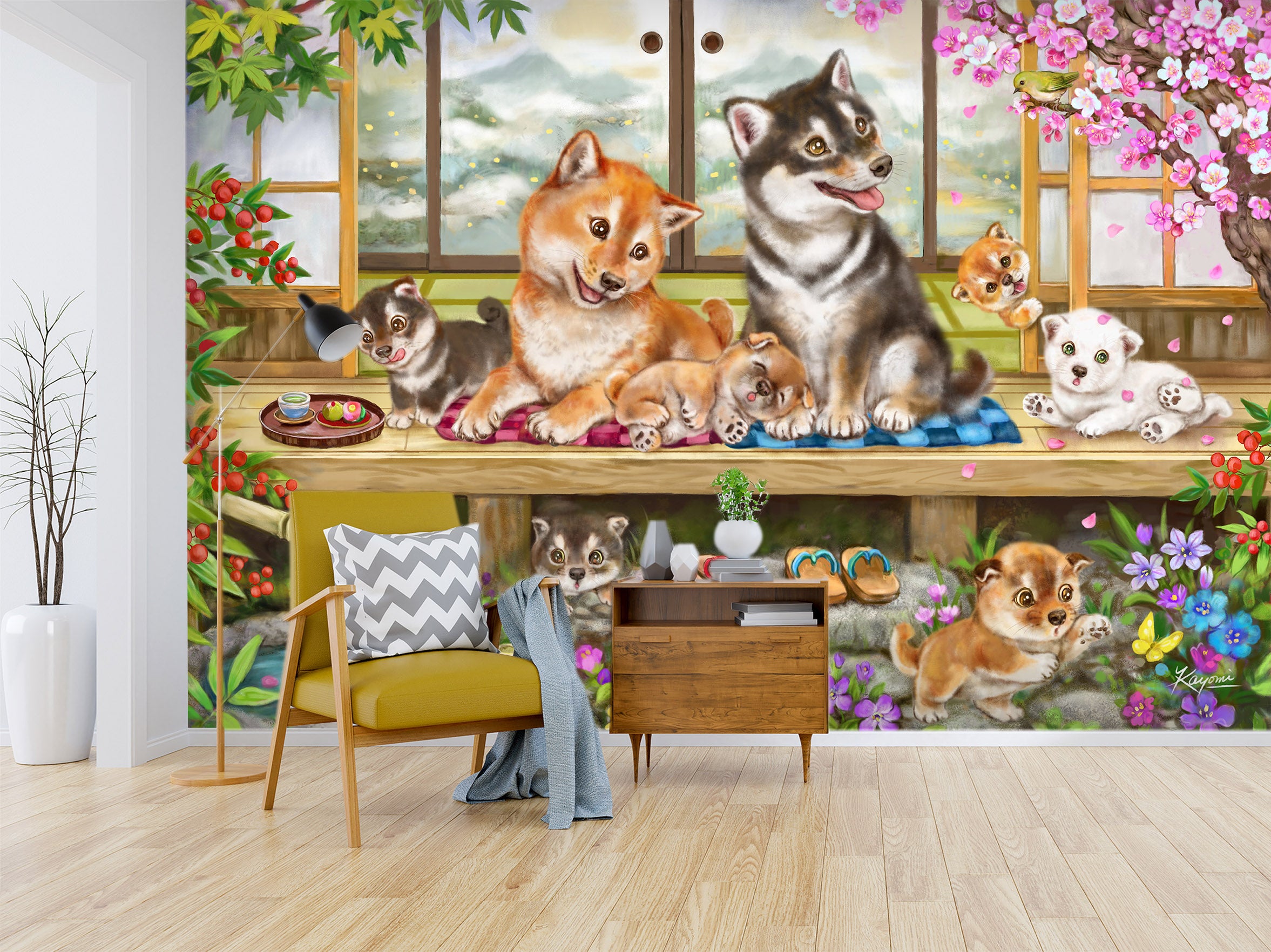 3D Pet Dog 5427 Kayomi Harai Wall Mural Wall Murals