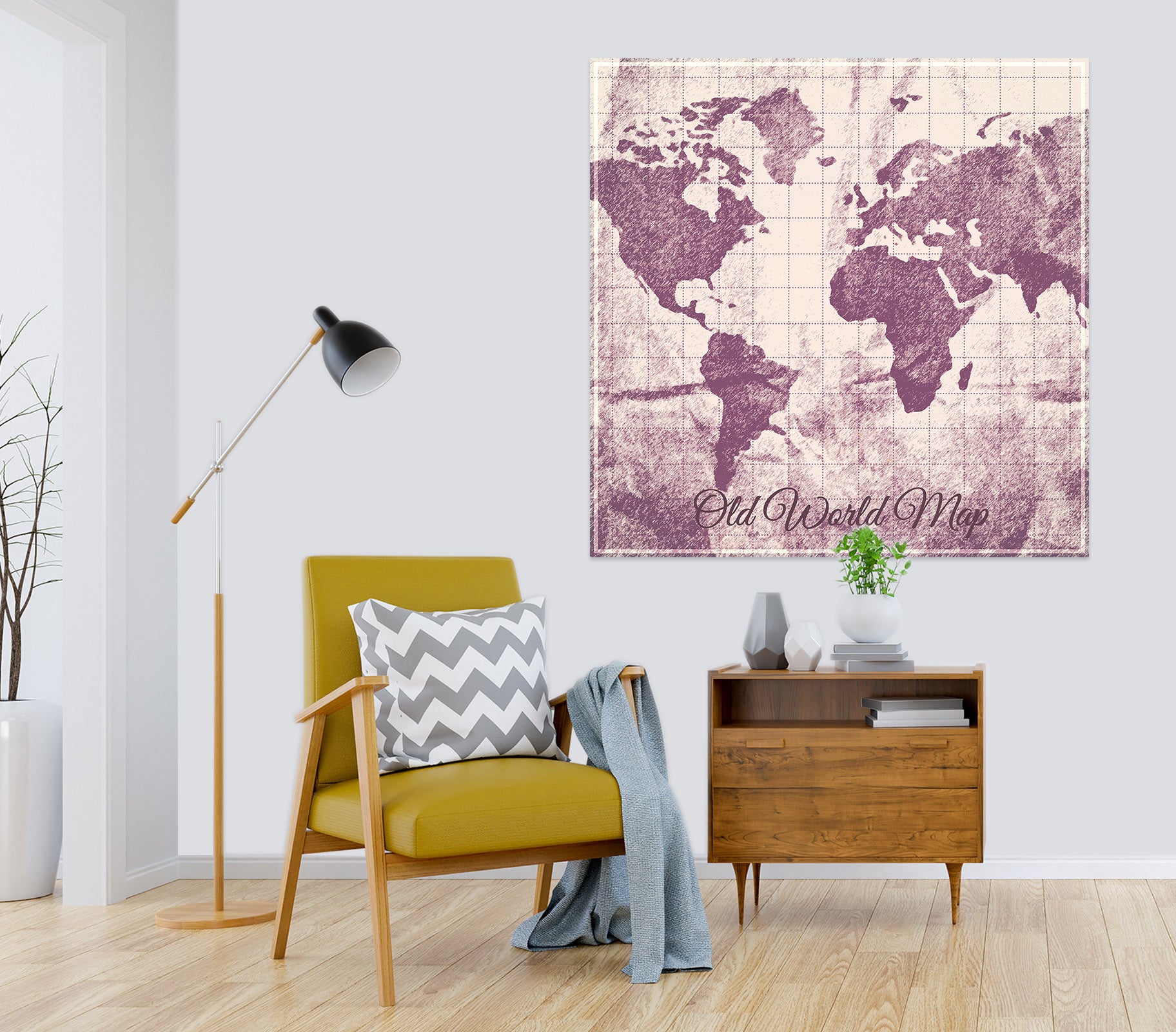 3D Africa Land 001 World Map Wall Sticker
