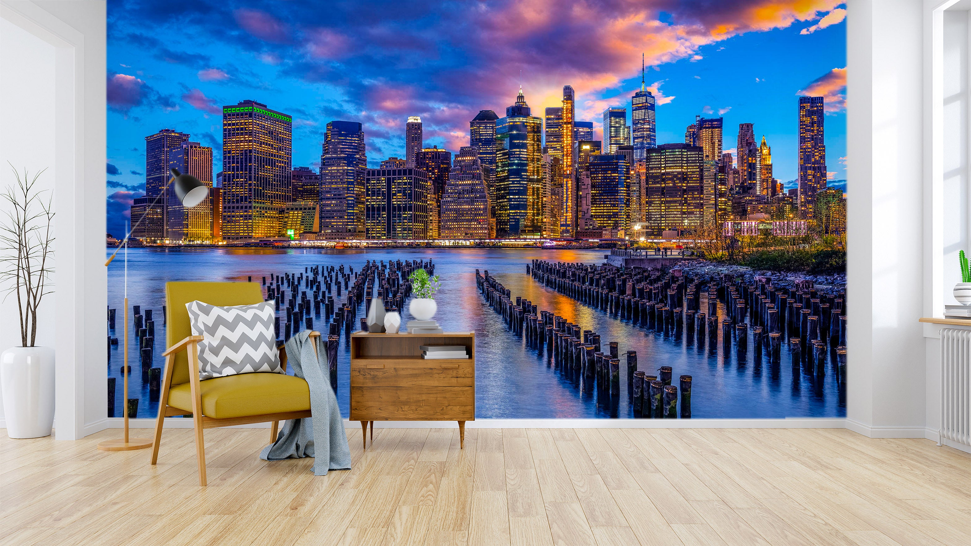 3D Night City 1414 Marco Carmassi Wall Mural Wall Murals