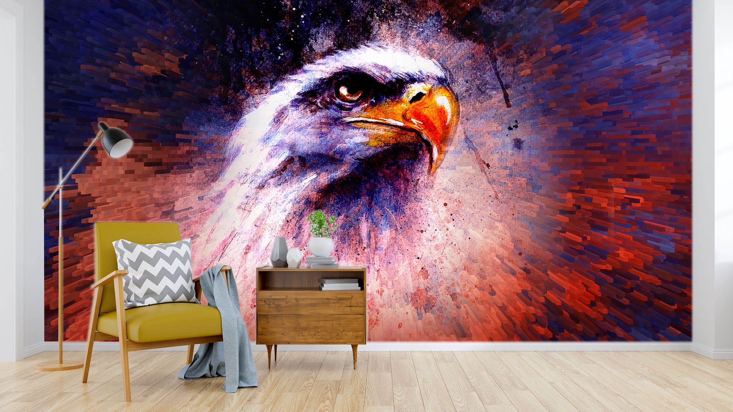3D Graffiti Eagle 335 Wall Murals