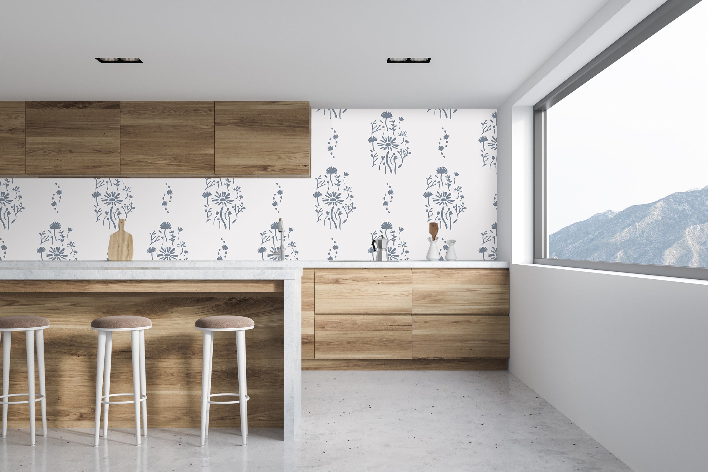 3D Pink Pattern 1401 Jillian Helvey Wall Mural Wall Murals