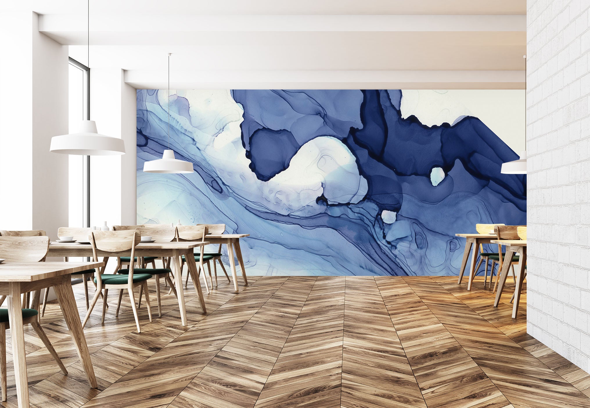 3D Navy Blue 1429 Wall Murals
