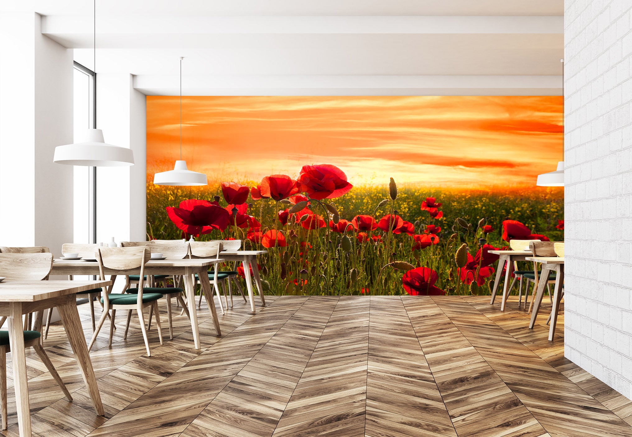3D Sunset Garden 1420 Marco Carmassi Wall Mural Wall Murals