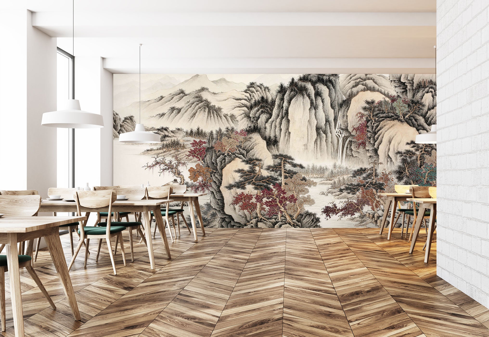 3D Alpine River 1465 Wall Murals