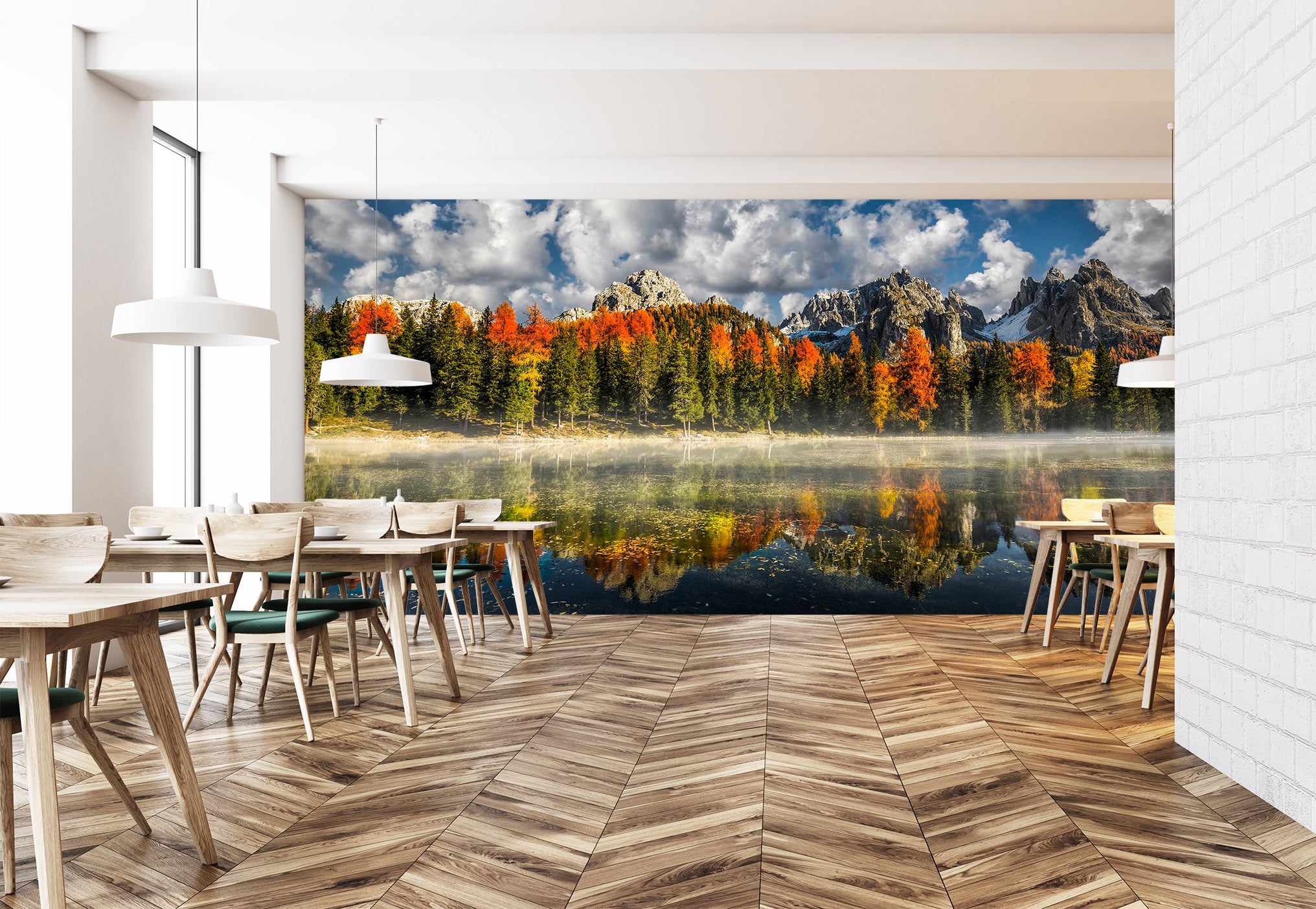 3D Forest Lake 1407 Marco Carmassi Wall Mural Wall Murals