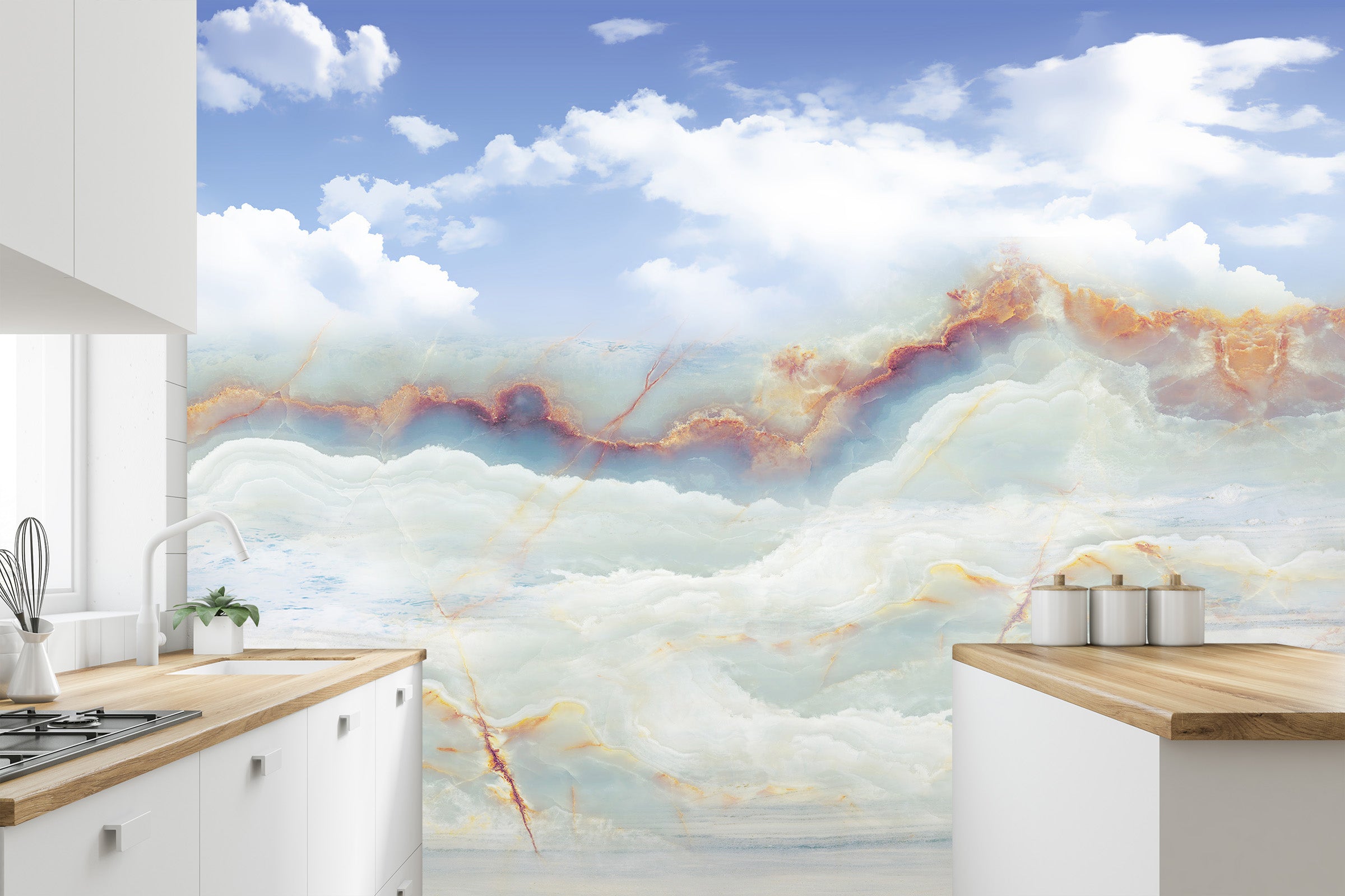 3D Colored Clouds 1404 Wall Murals