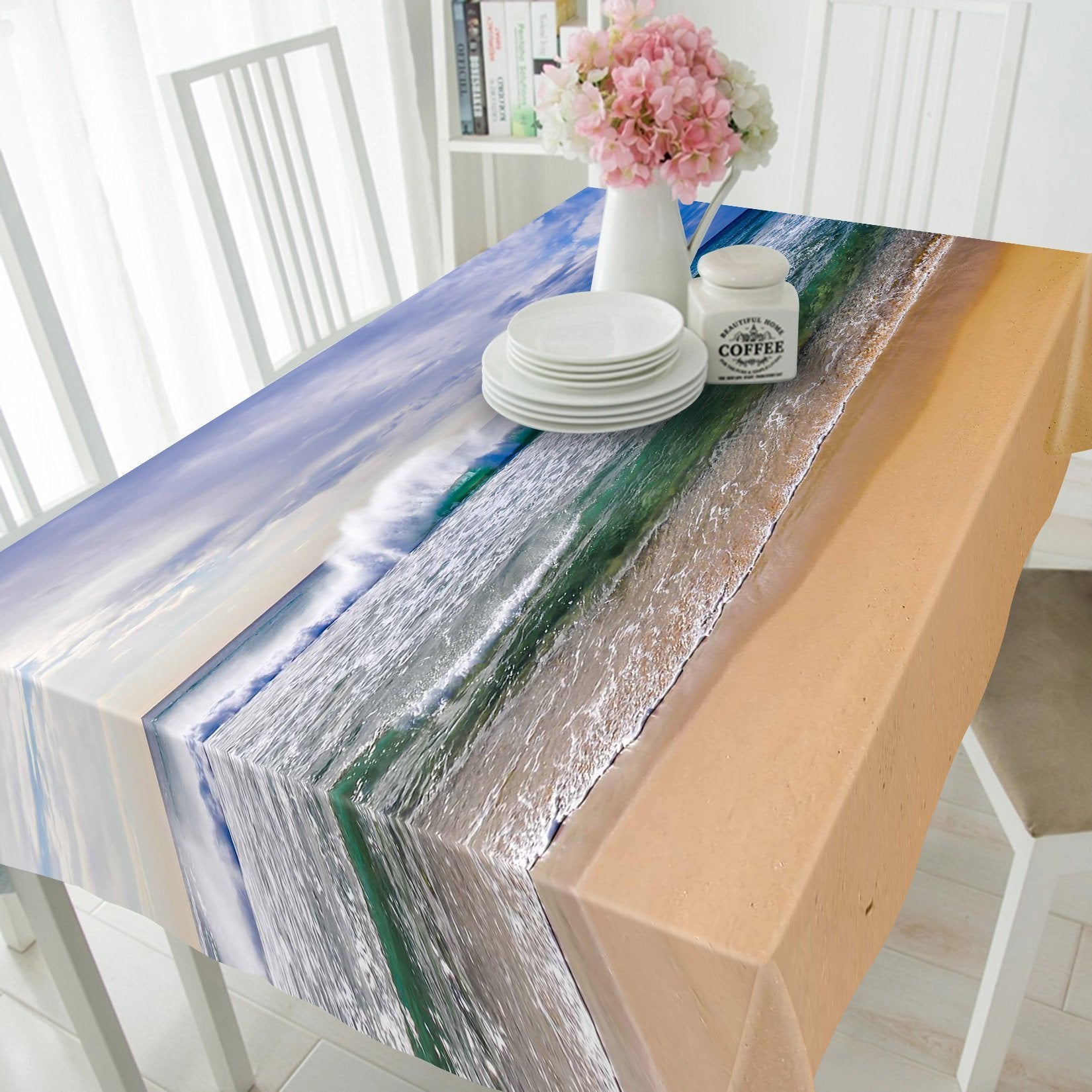 3D Sea Waves 521 Tablecloths Wallpaper AJ Wallpaper 