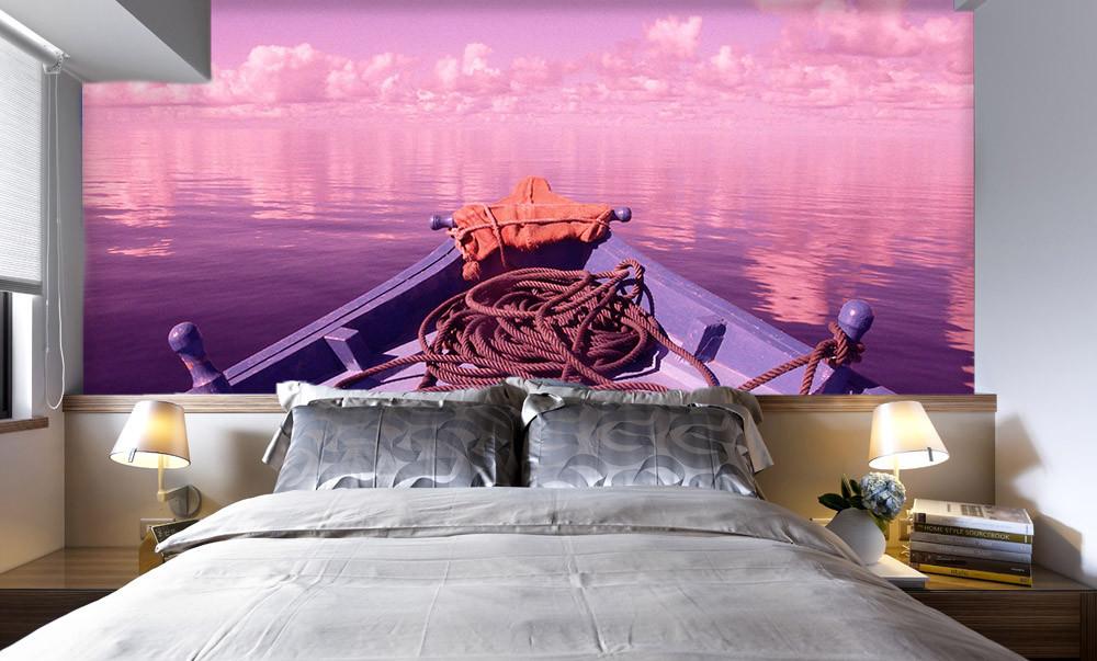 Ocean Floating Boat Wallpaper AJ Wallpaper 