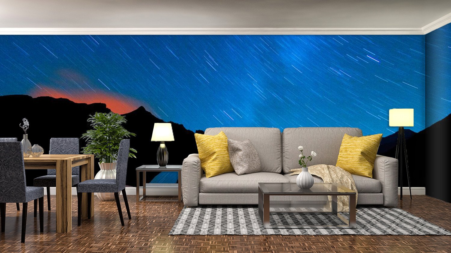 Meteor shower In Night Sky 922 Wallpaper AJ Wallpaper 1 