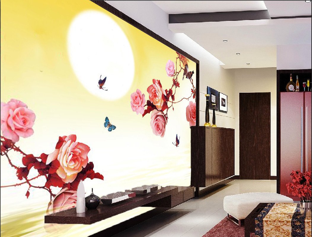 Bright Sun And Peach Flower 88 Wallpaper AJ Wallpaper 1 