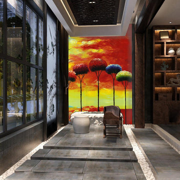 Colorful Trees 2 Wallpaper AJ Wallpaper 