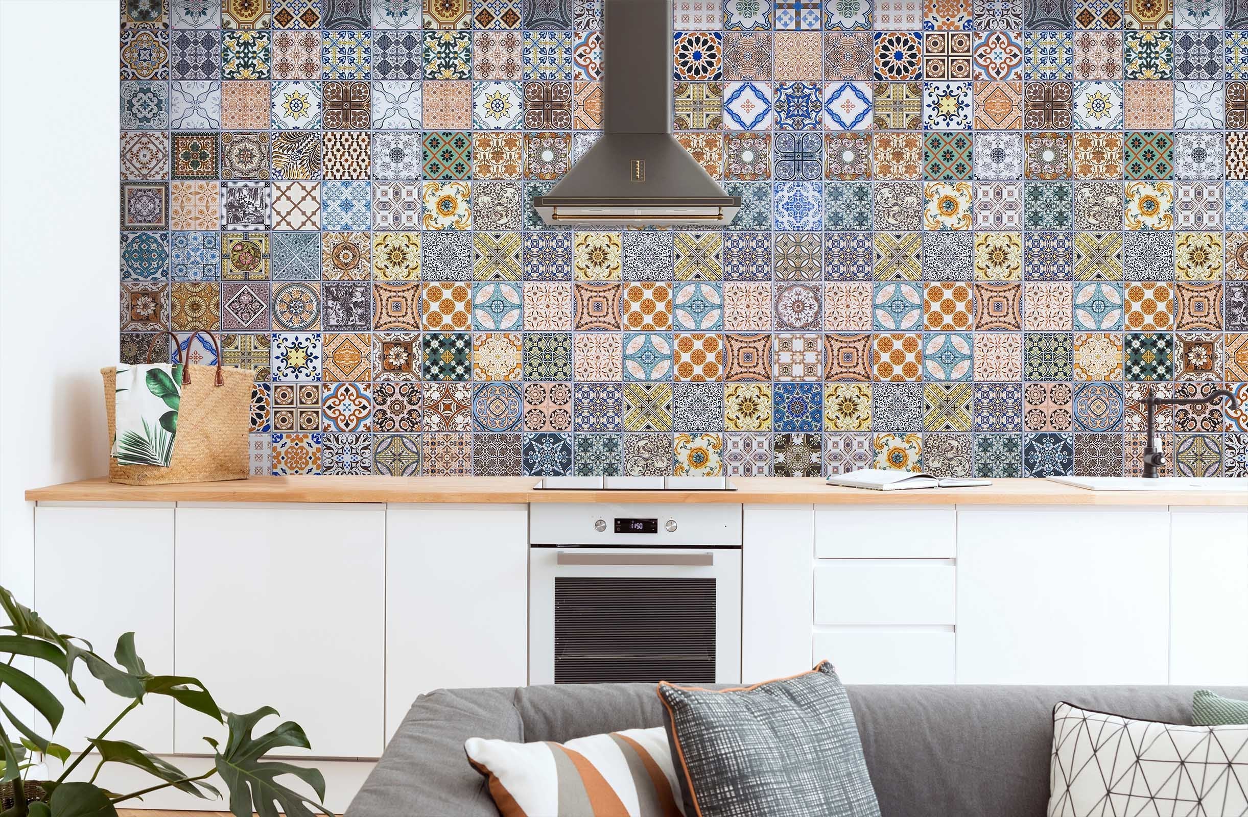 3D Moroccan handmade mosaic 013 Marble Tile Texture Wallpaper AJ Wallpaper 2 