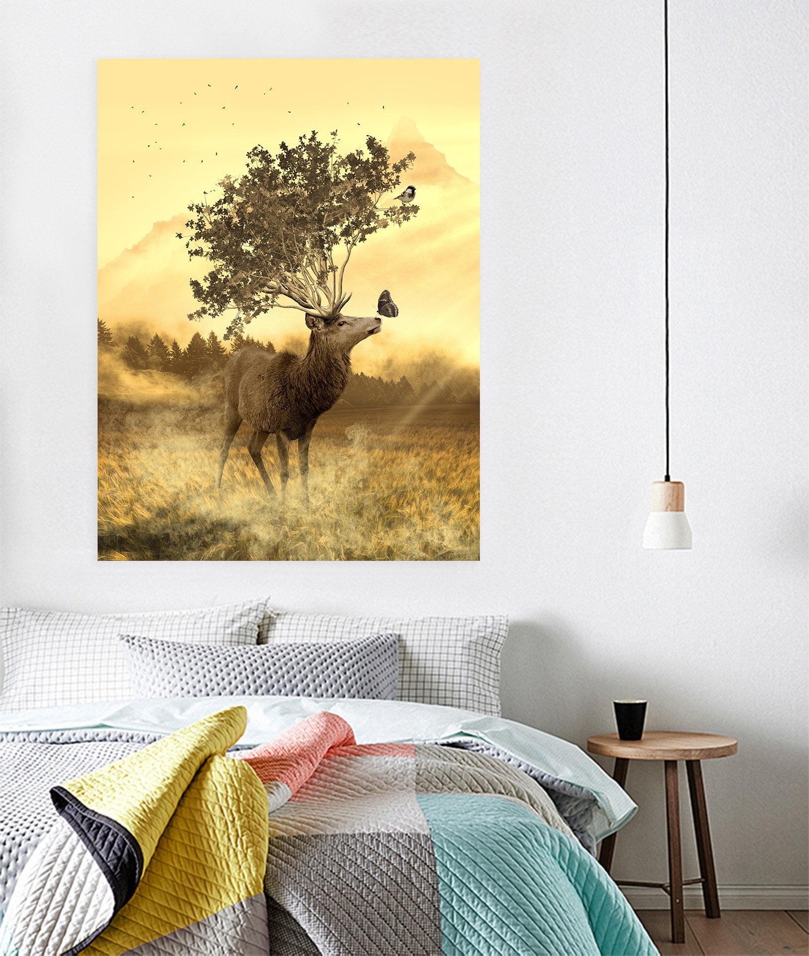 3D Grass Sunset Sheep 139 Animal Wall Stickers Wallpaper AJ Wallpaper 2 