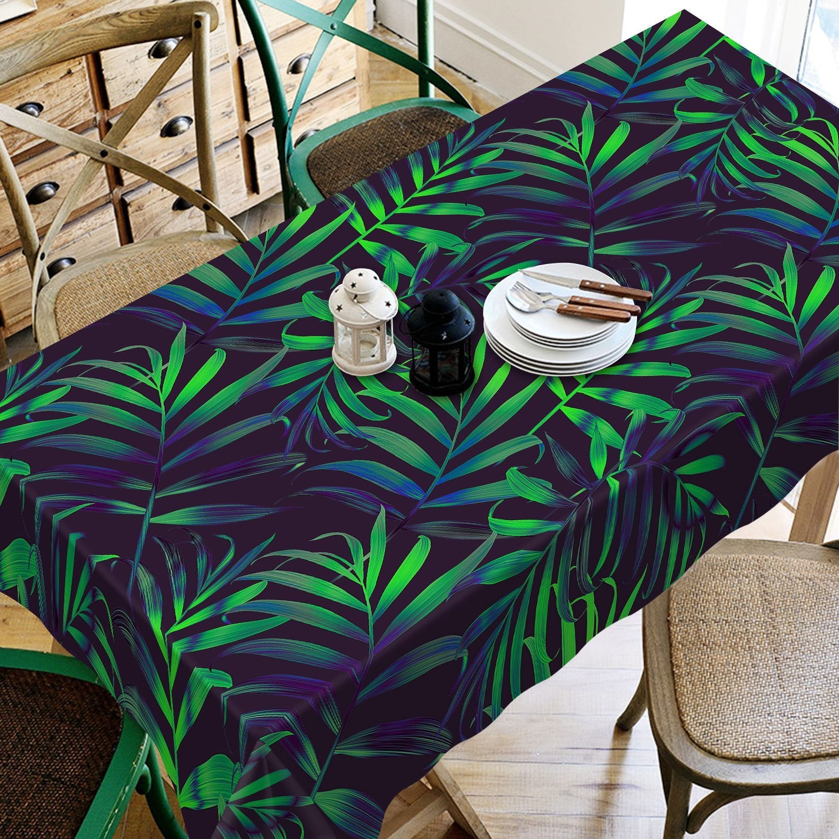 3D Leaves 329 Tablecloths Wallpaper AJ Wallpaper 