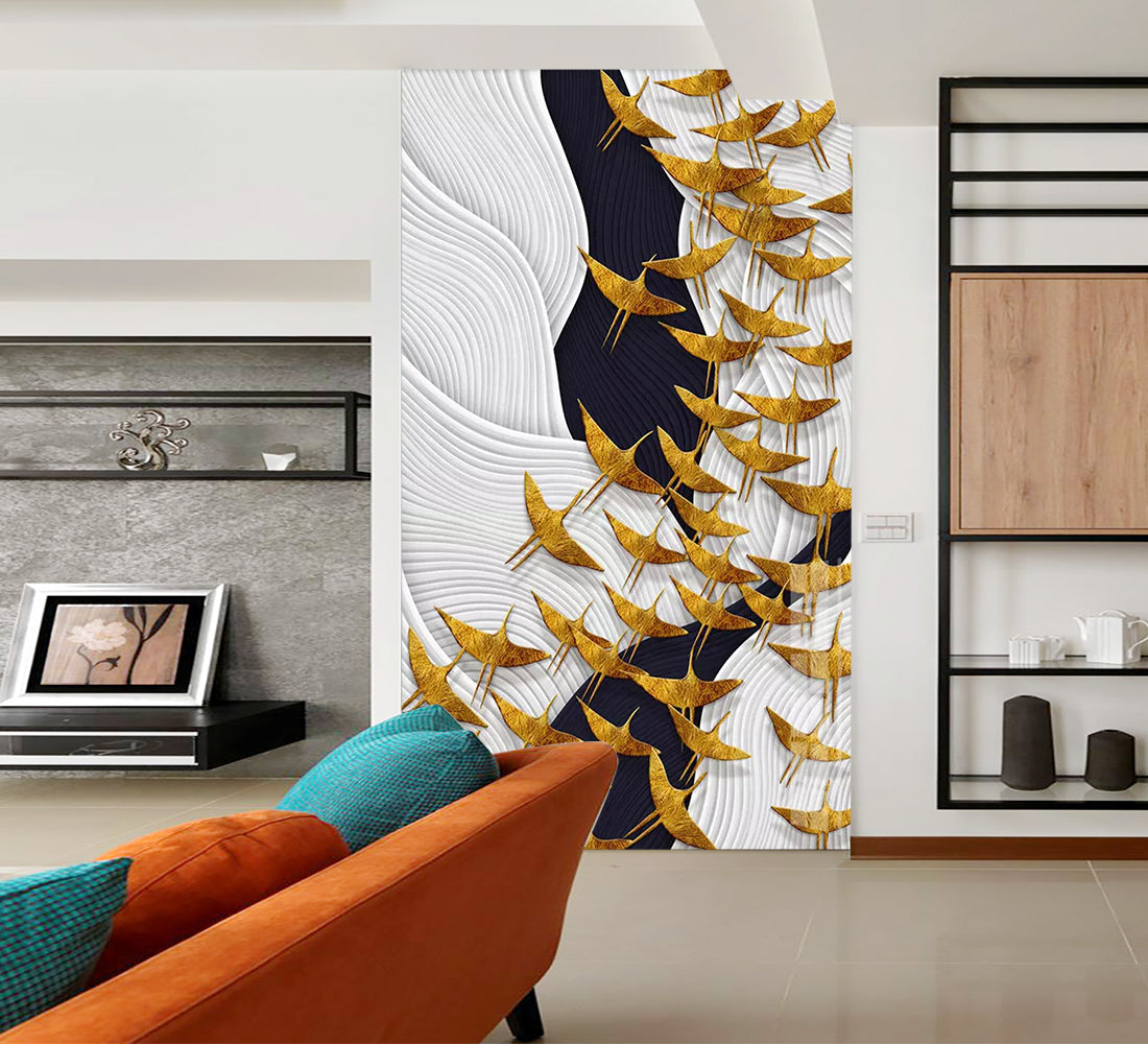 3D Golden Goose WC851 Wall Murals