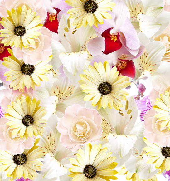 3D Fresh Blossoms Floor Mural Wallpaper AJ Wallpaper 2 