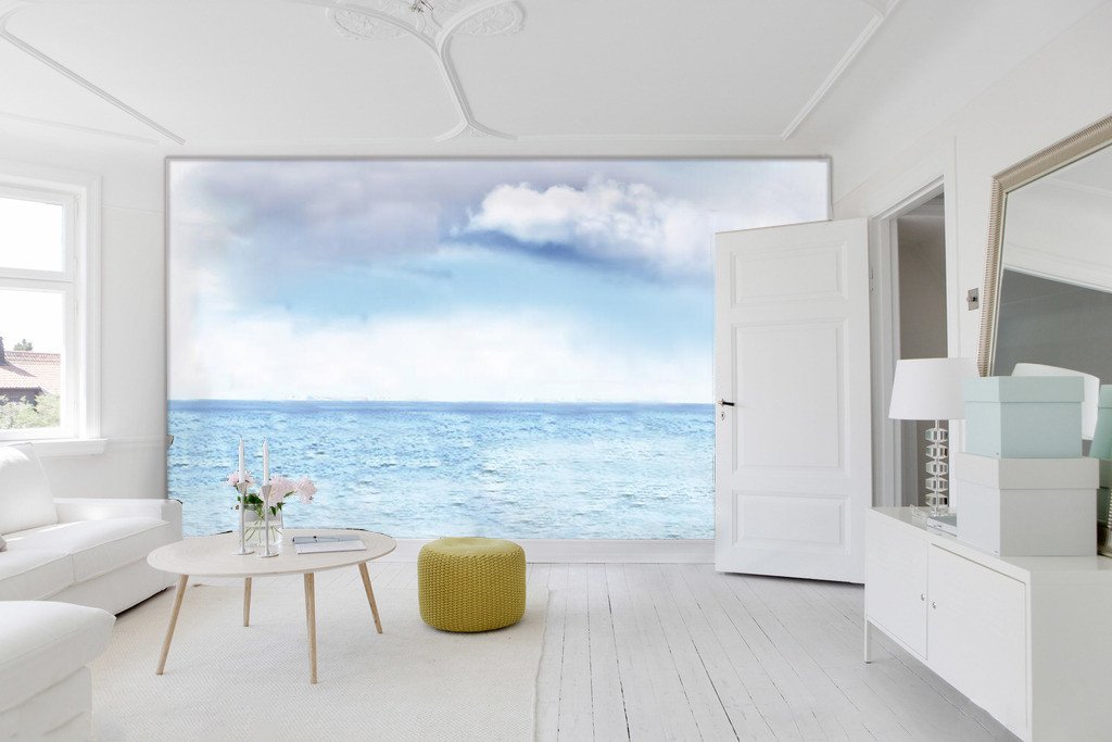 Ocean Sea And White Clouds 576 Wallpaper AJ Wallpaper 1 