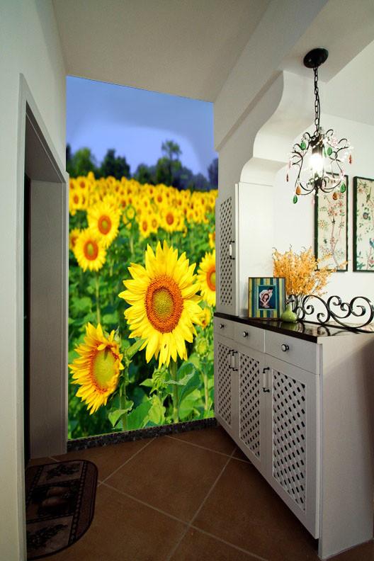 Brightly Sunflowers Wallpaper AJ Wallpaper 