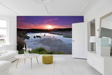 River Sunset Wallpaper AJ Wallpaper 