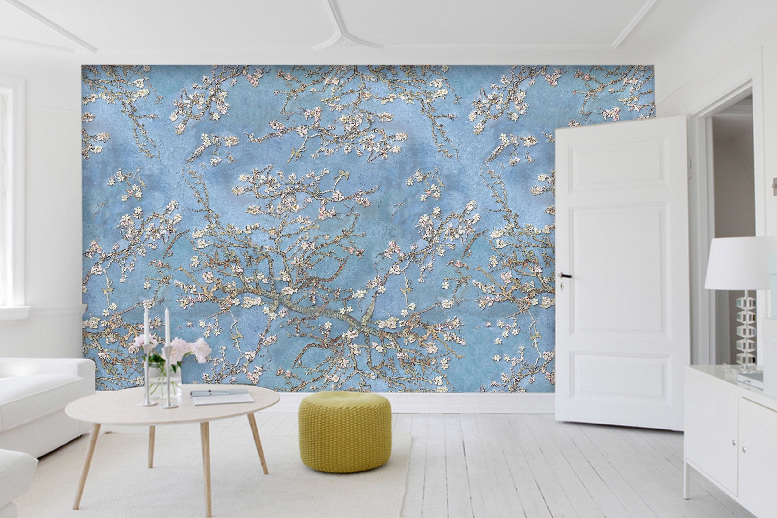 3D Embossed Plum 93 Wallpaper AJ Wallpaper 