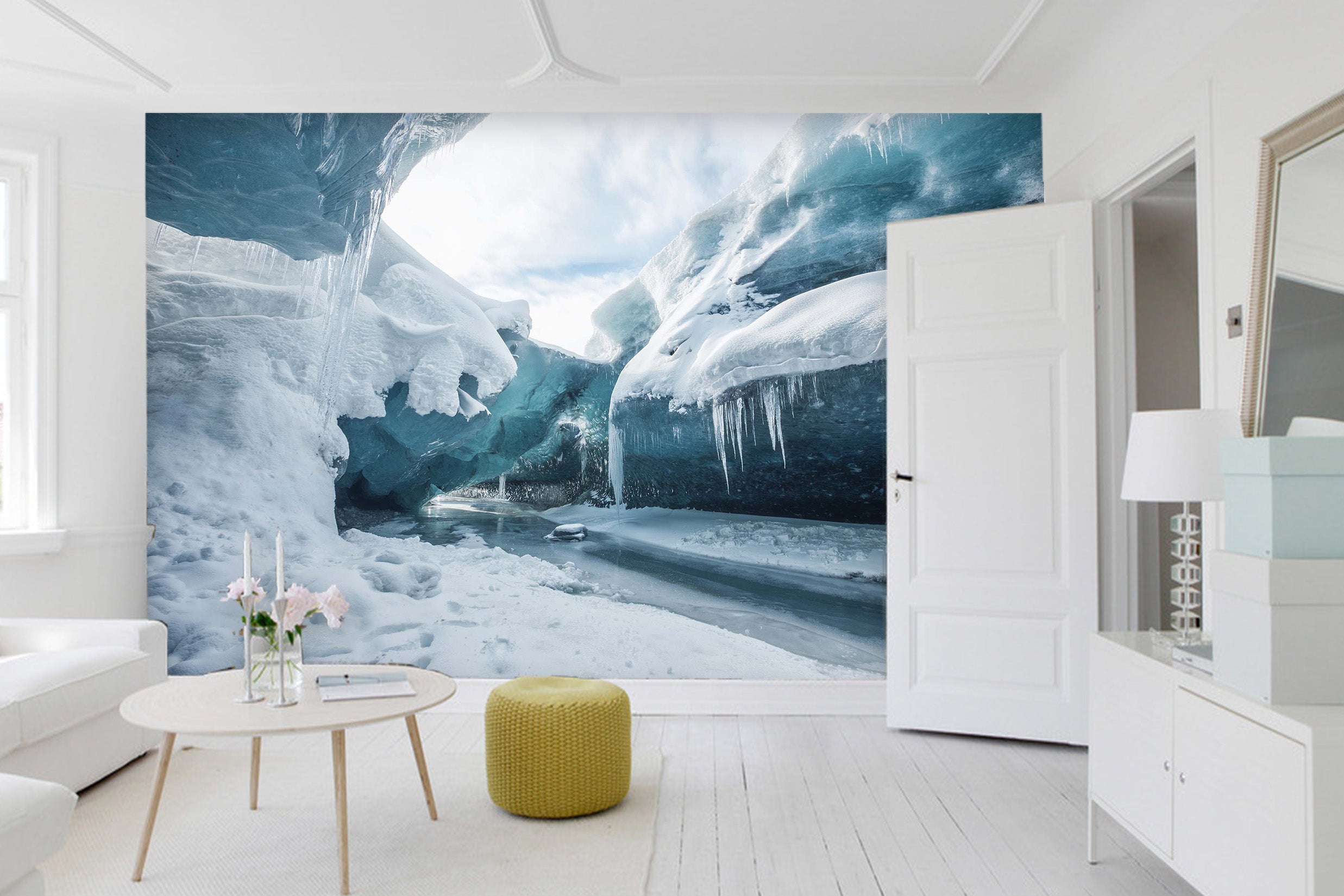 3D Glacier White 013 Wall Murals