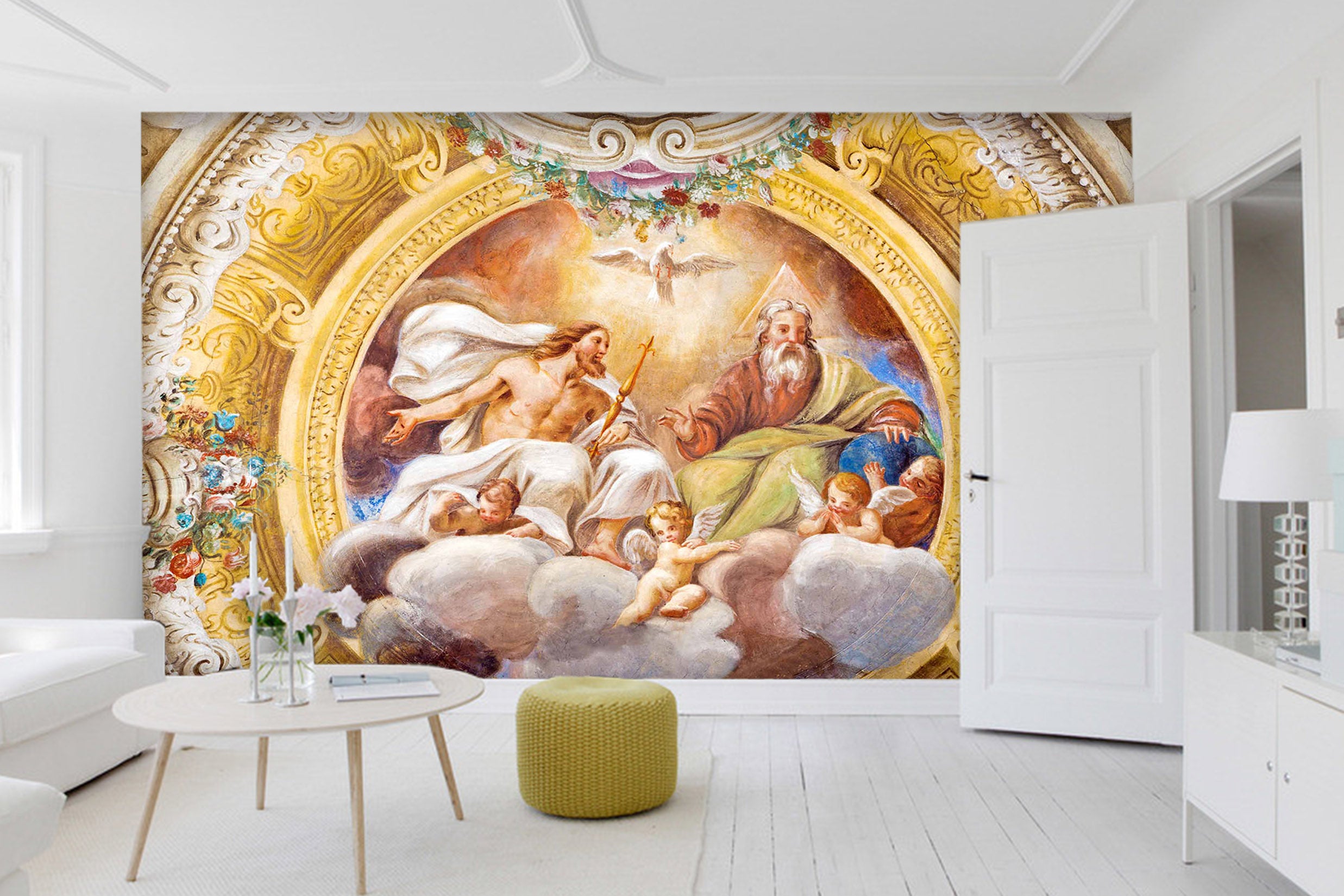 3D Golden God 1602 Wall Murals