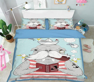 3D Old Dog 041 Bed Pillowcases Quilt Wallpaper AJ Wallpaper 