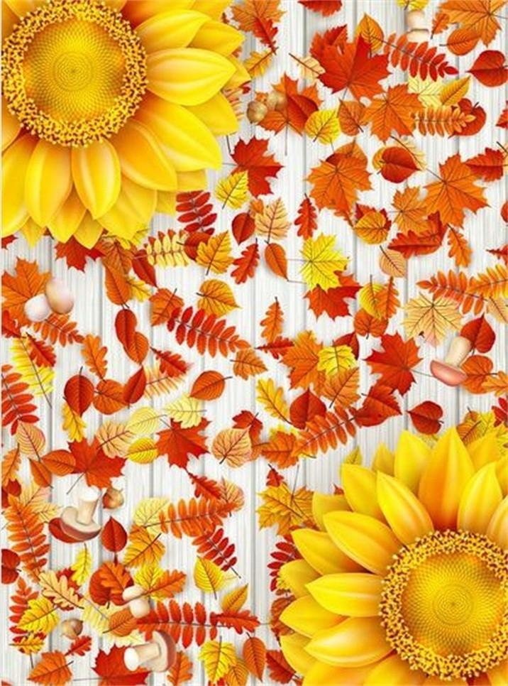 3D Wood Board Flowers Leaves 696 Stair Risers Wallpaper AJ Wallpaper 