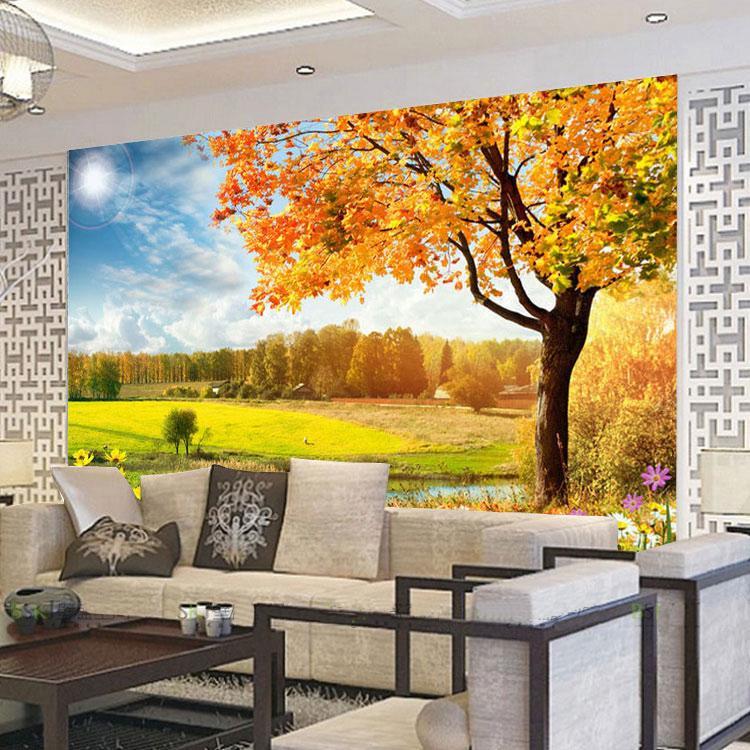 3D Maple Trees 054 Wallpaper AJ Wallpaper 