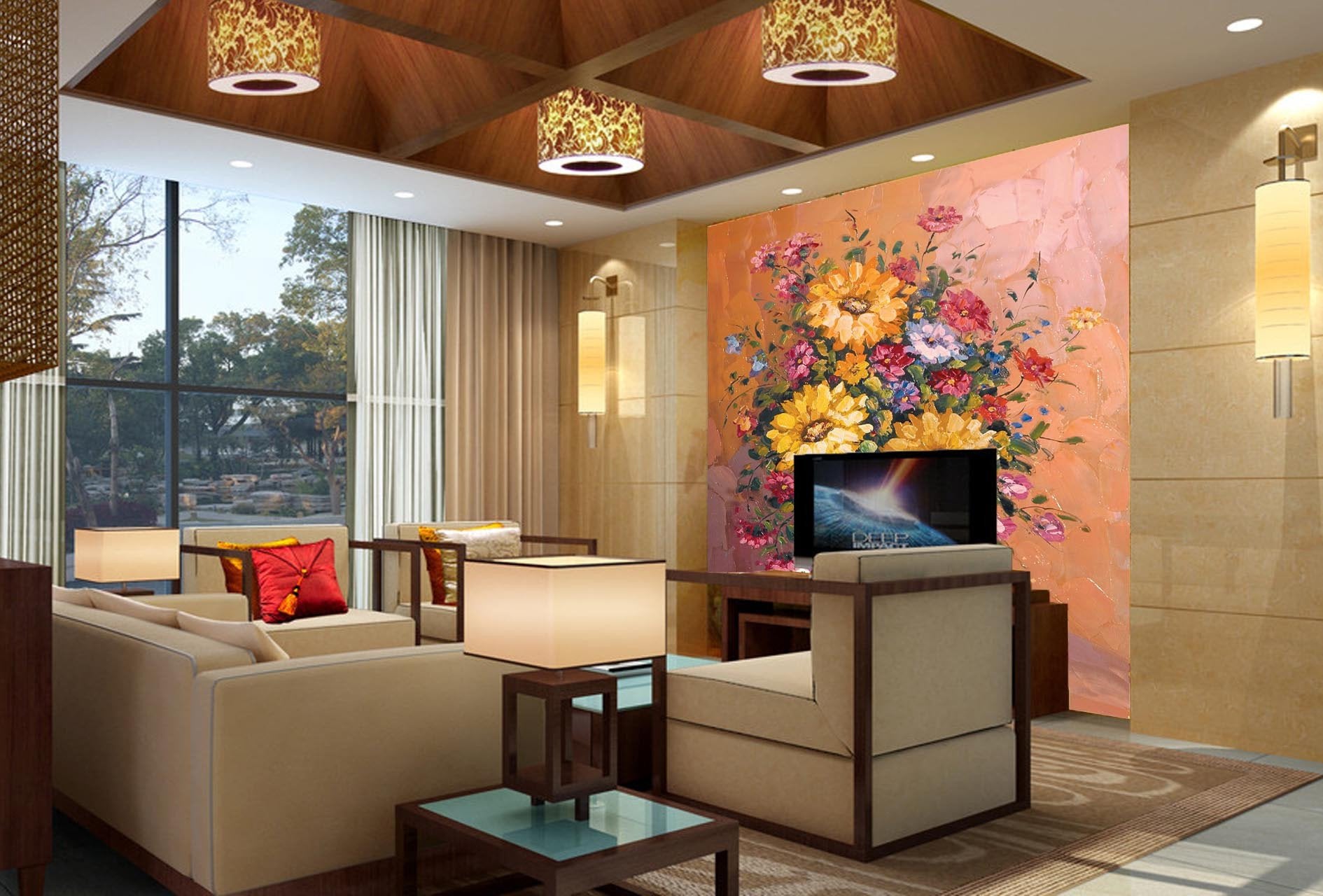 Flowers Porcelain Vase Wallpaper AJ Wallpaper 2 