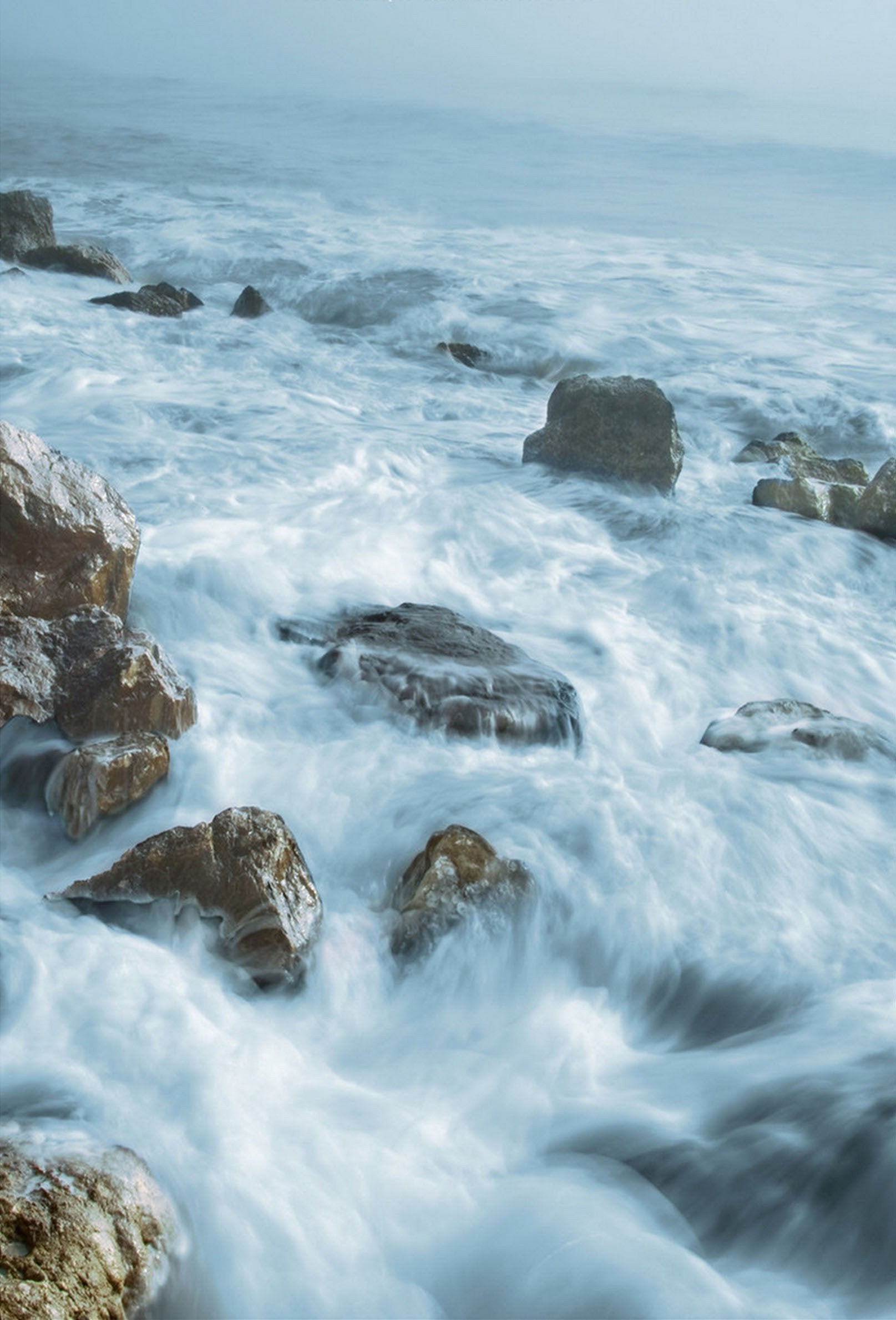 3D Vast Misty Sea 1619 Stair Risers Wallpaper AJ Wallpaper 