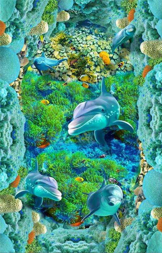 3D Beautiful Ocean World 78 Stair Risers Wallpaper AJ Wallpaper 