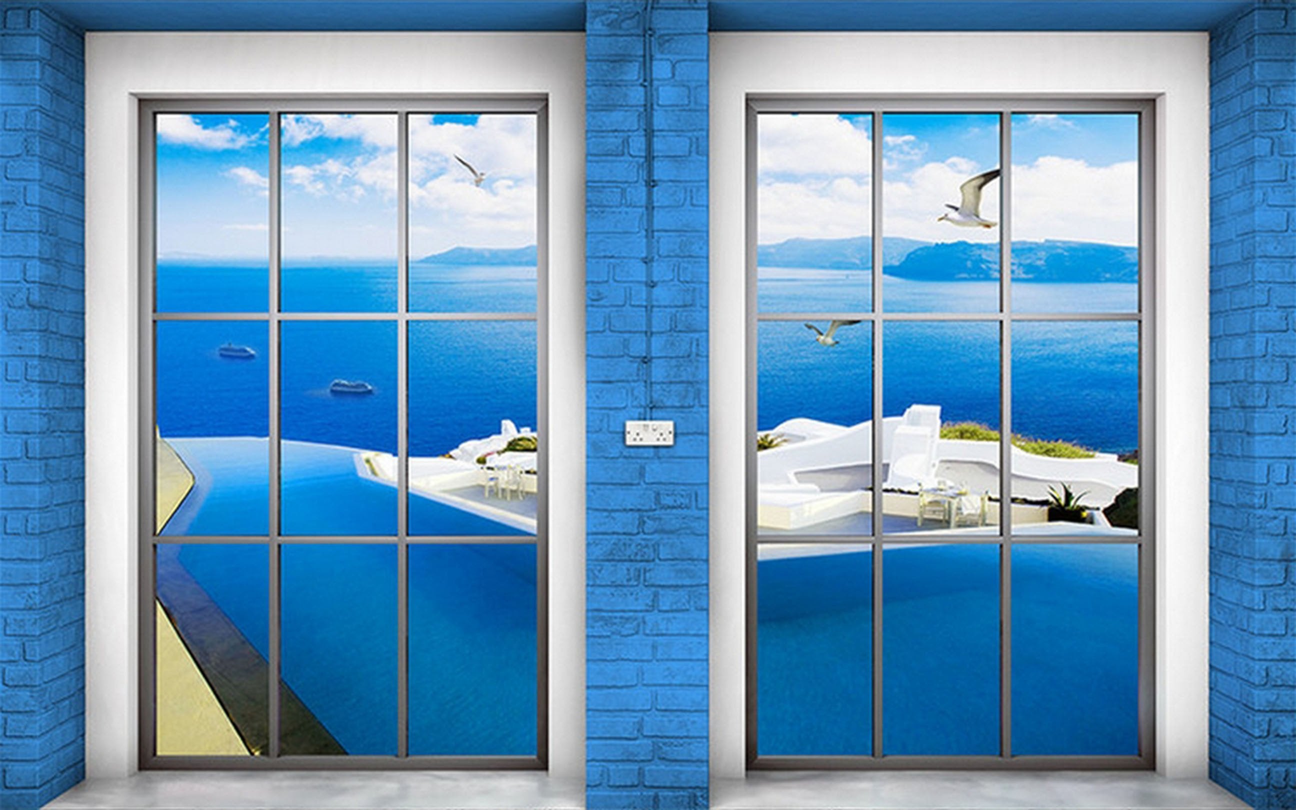 3D Door Sea Scenery 57 Garage Door Mural Wallpaper AJ Wallpaper 