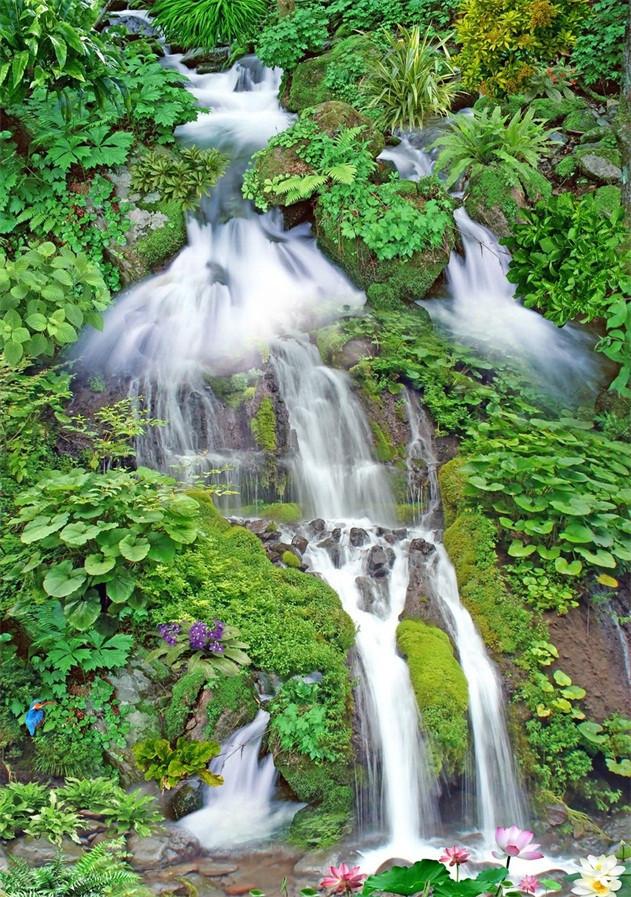 3D Stream Scenery 783 Stair Risers Wallpaper AJ Wallpaper 