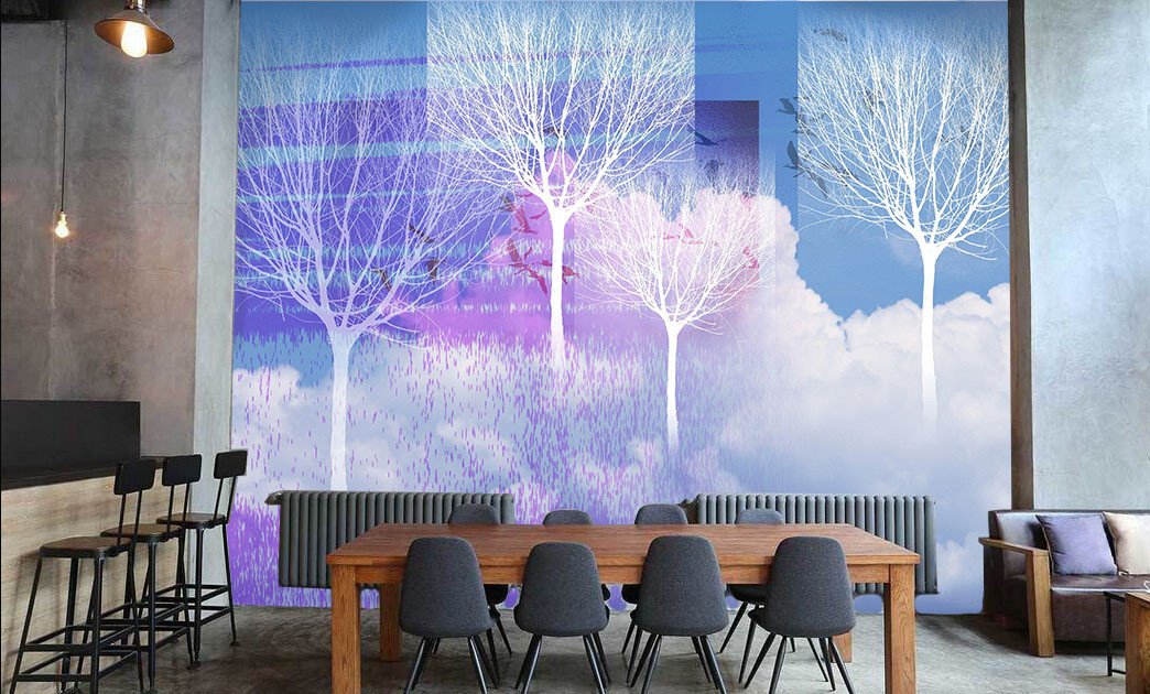 Romantic Trees Wallpaper AJ Wallpaper 