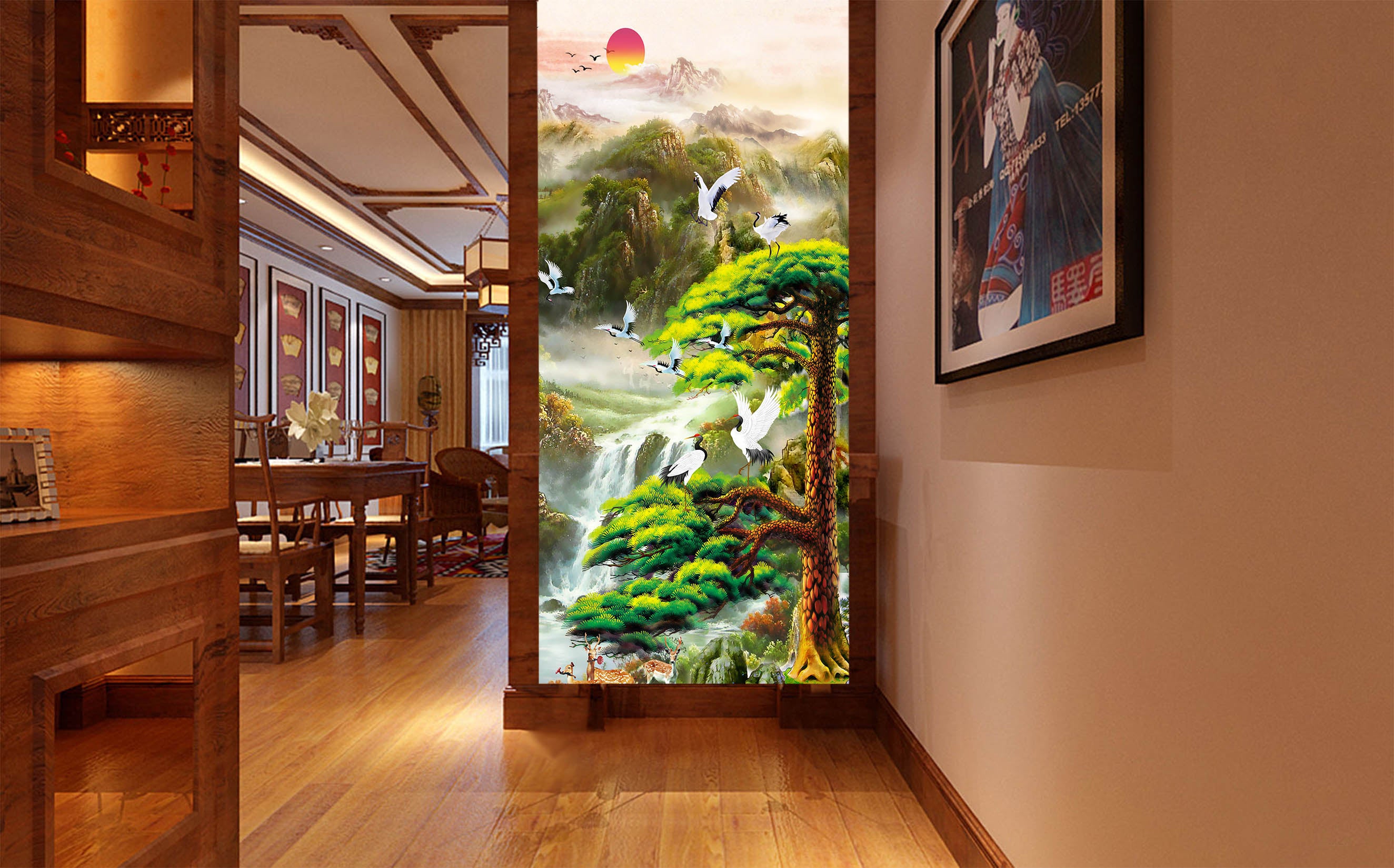 3D Valley Birds 3033 Wall Murals