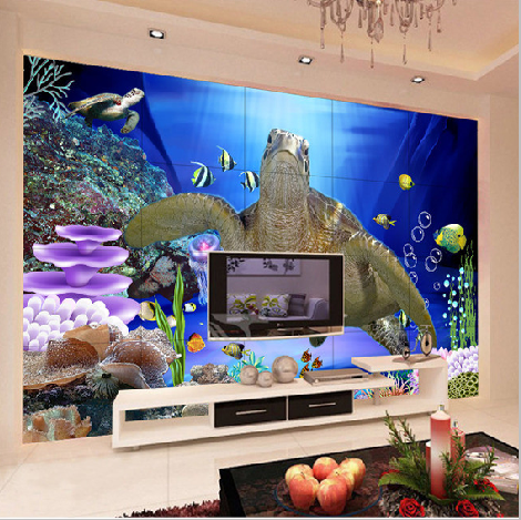 3D Deep Sea Turtles 011 Wallpaper AJ Wallpaper 