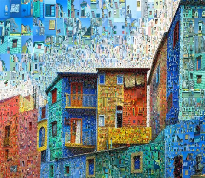 3D Color Houses 061 Wallpaper AJ Wallpaper 