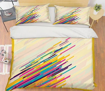 3D Color Line 069 Bed Pillowcases Quilt Wallpaper AJ Wallpaper 