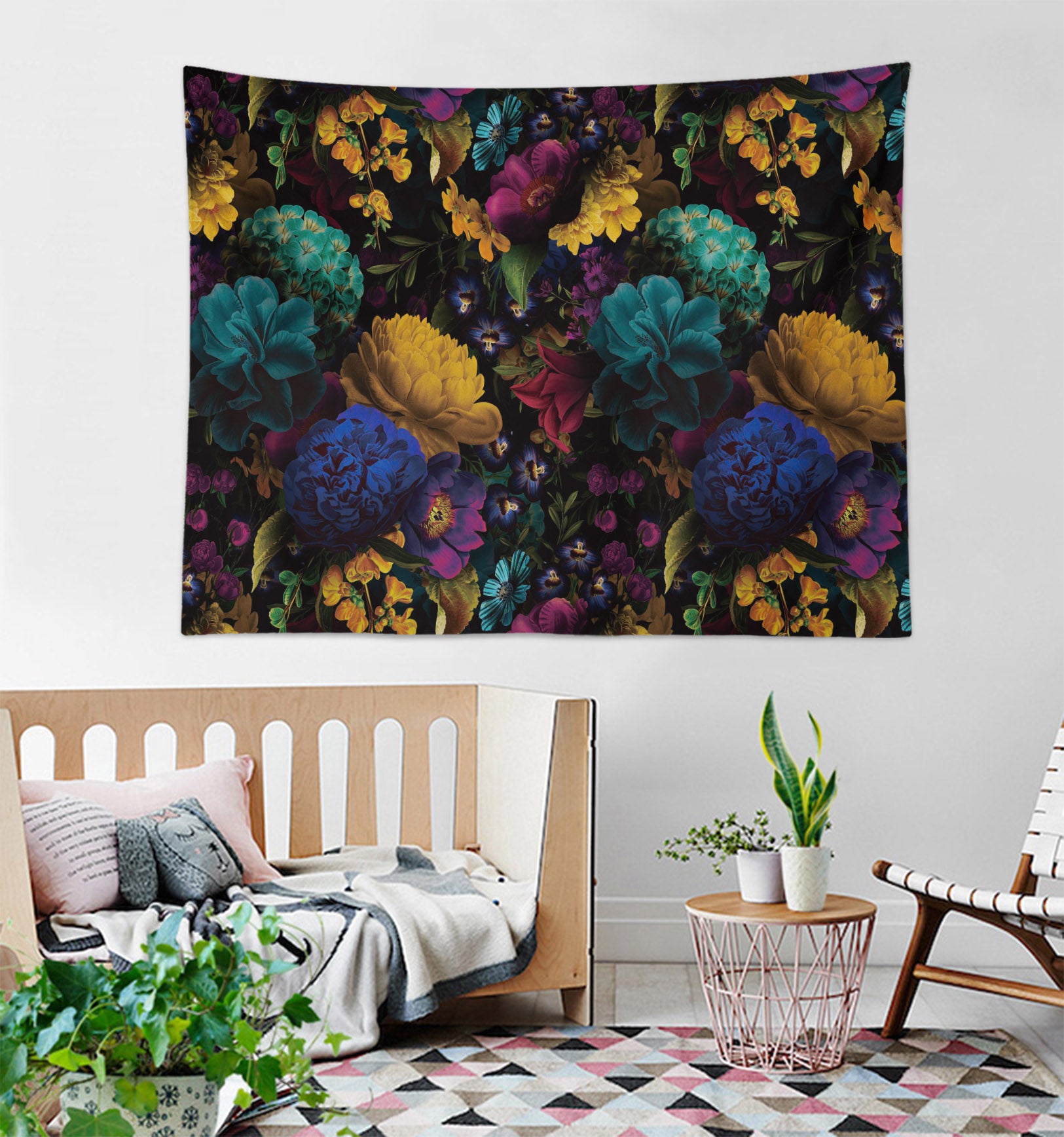 3D Colored Flowers 906 Uta Naumann Tapestry Hanging Cloth Hang
