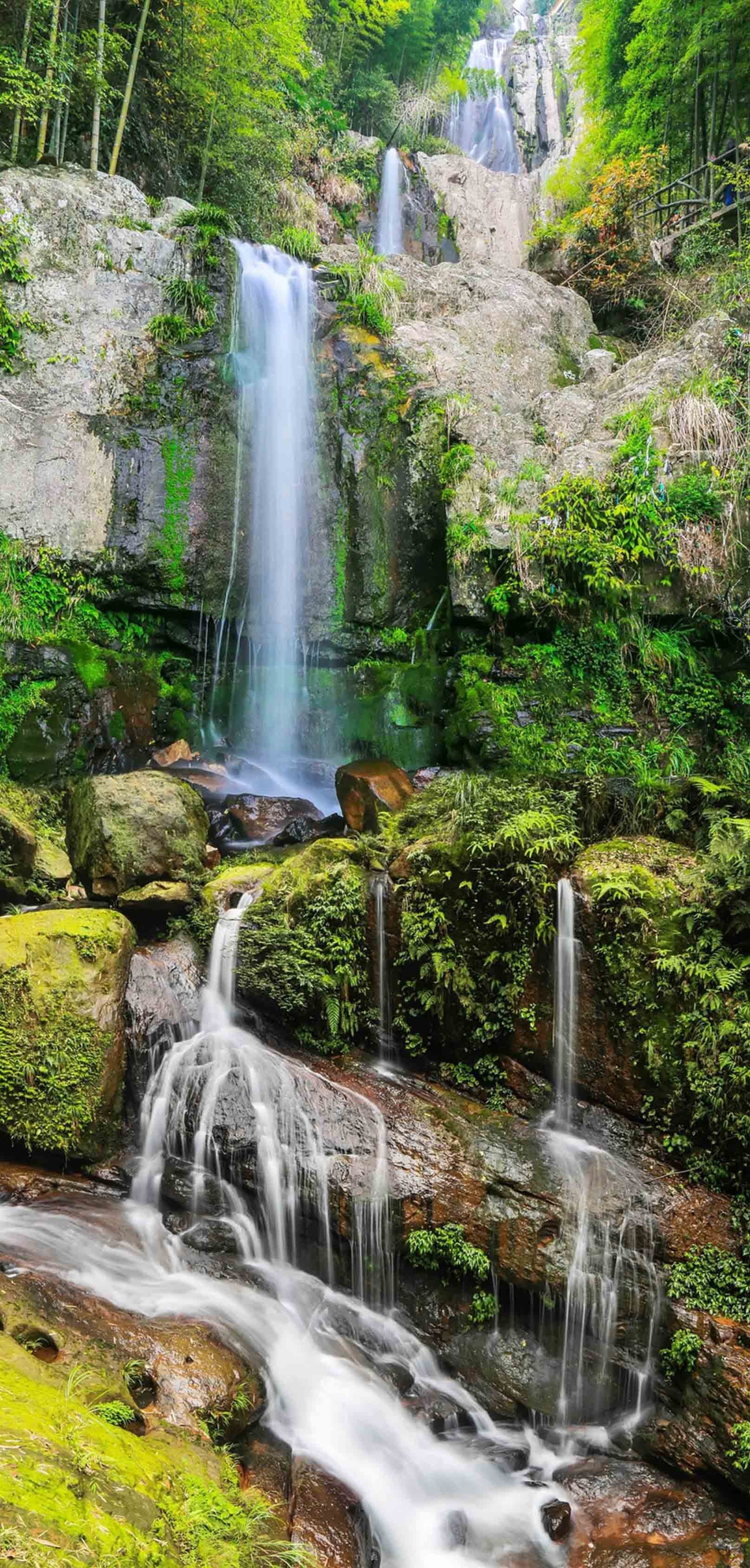 3D Creek Waterfalls 413 Stair Risers Wallpaper AJ Wallpaper 