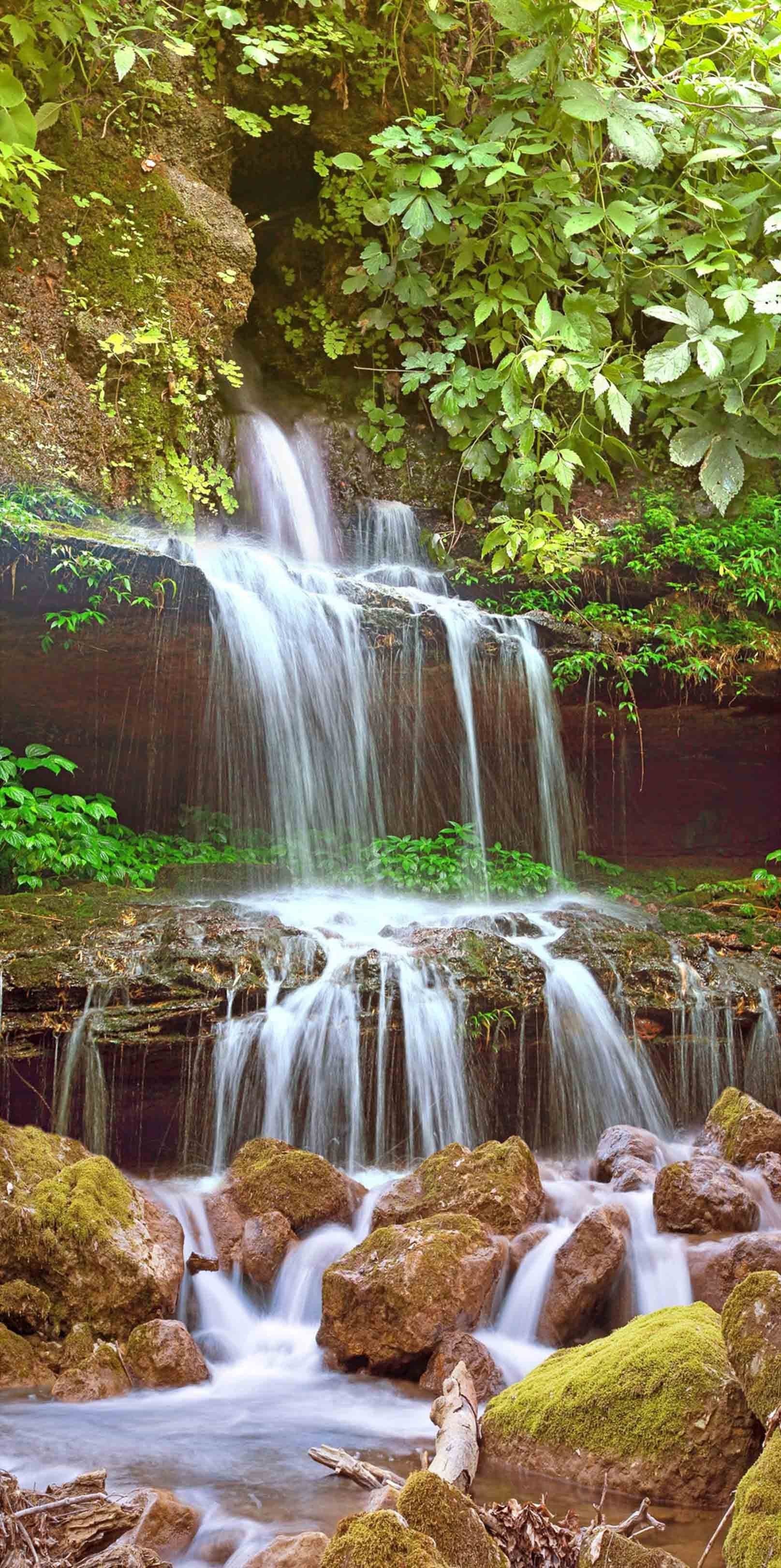 3D Mountain Spring Water 1341 Stair Risers Wallpaper AJ Wallpaper 