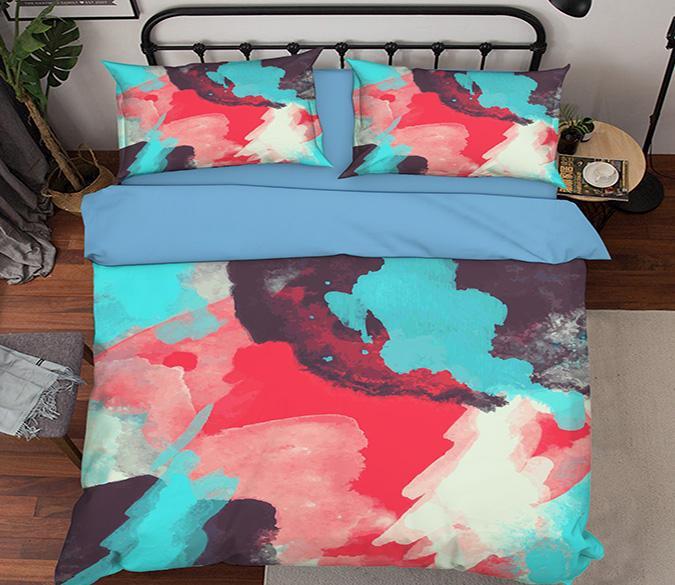 3D Ink Color 072 Bed Pillowcases Quilt Wallpaper AJ Wallpaper 