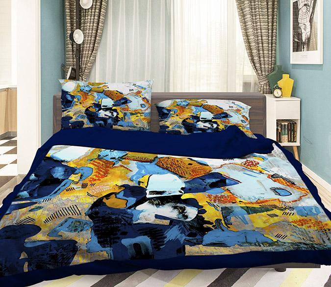 3D Abstract Painting 074 Bed Pillowcases Quilt Wallpaper AJ Wallpaper 