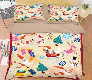 3D Little Snowman 008 Bed Pillowcases Quilt Wallpaper AJ Wallpaper 